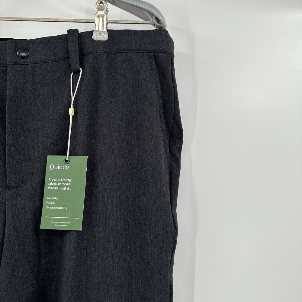 Quince Men's Ultra-Stretch 24/7 Smart Chino Pants 30x32 Dark Charcoal Gray NWT - Picture 4 of 5